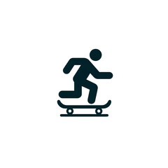 person playing skate logo illustration