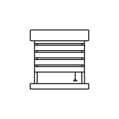 Jalousie icon simple flat liner illustration on white background..eps