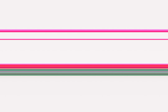 An Illustration of Parallel Lines, Showing a Variation of Pink Green and Black Horizontal Tracks with White Space.
