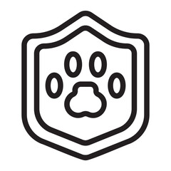 pet insurance glyph icon
