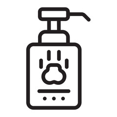 pet shampoo glyph icon