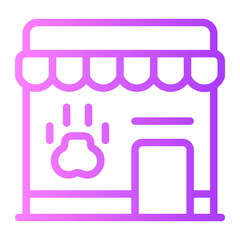 pet shop gradient icon