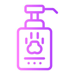 pet shampoo gradient icon