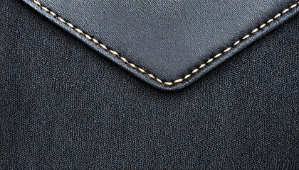 black leather with seam background