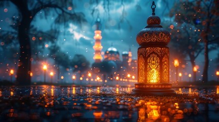 Beautiful Ramadan symbolic background - 764408099