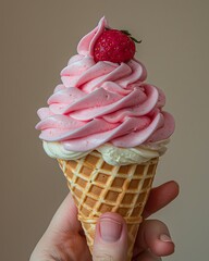 Delicious refreshing ice cream - 764408237