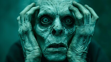 The unsettling advance of a no hand zombie a symbol of the endless march of the apocalypse