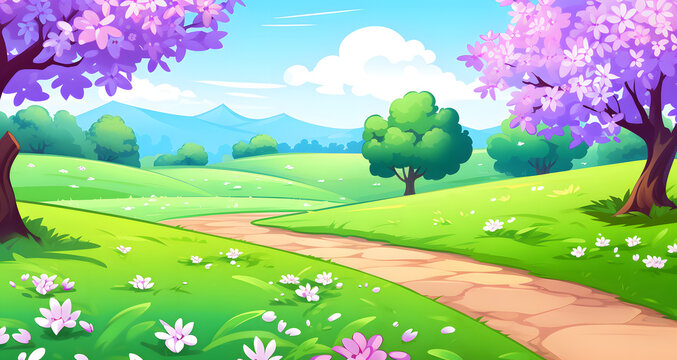 the cartoon image is showing a nice day