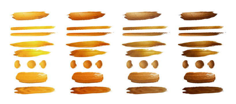 oil painting brush abr gold golden metal texture metallic