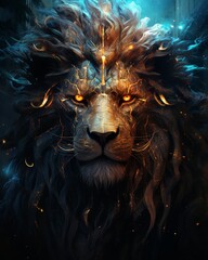 Leo zodiac sign illustration for astrology and horoscope predictions - ideal for zodiac enthusiasts