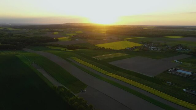Beautiful Landscape Zimna Wodka Aerial View Poland