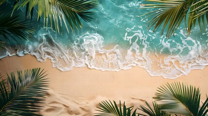 beach background with copy space illustration