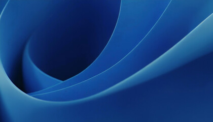 Blue abstract smooth wave shape