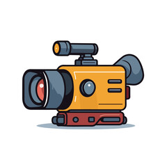 Video camera block style icon vector illustration d