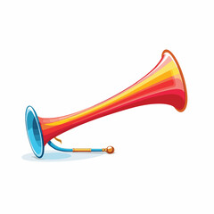 Vuvuzela horn icon isolated vector flat vector illu