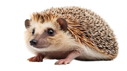 hedgehog isolated on transparent background