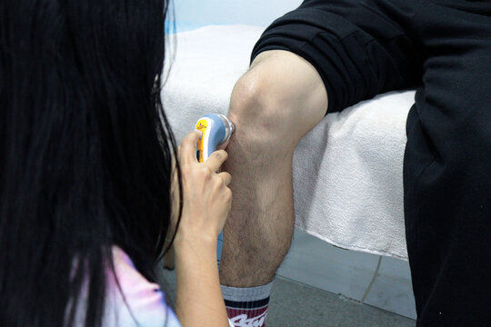 Fisioterapia con electrodos