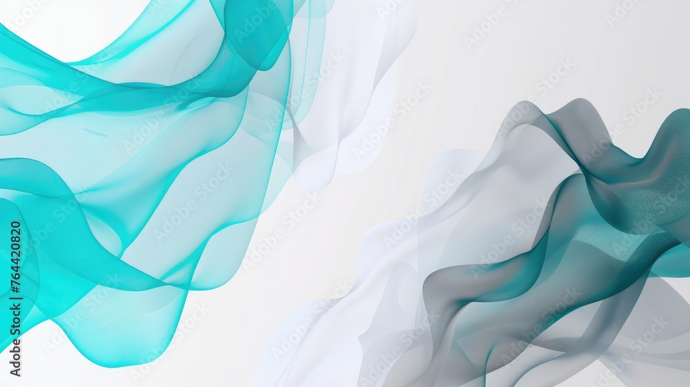 Poster flowing abstract design with gradient color - soft abstract design with flowing waves in light tones
