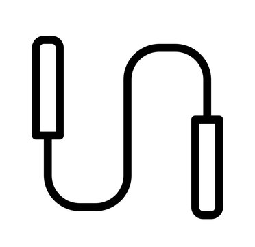 This is the Jumping Rope icon from the Sport icon collection with an Outline style