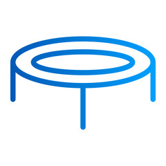 This is the Trampoline icon from the Sport icon collection with an Outline gradient style