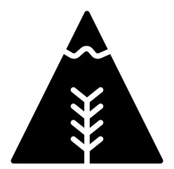 This is the Mountain icon from the Sport icon collection with an Solid style