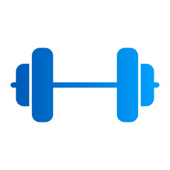 This is the Dumbbell icon from the Sport icon collection with an solid gradient style
