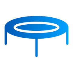 This is the Trampoline icon from the Sport icon collection with an solid gradient style