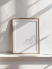 Frame Mockup Set in a Home Interior. Presented in 3D Render. Made with Generative AI Technology