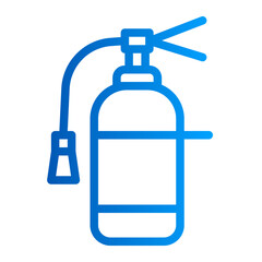 This is the Fire Extinguisher icon from the Tools and Construction icon collection with an Outline gradient style
