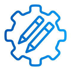 This is the Edit Tools icon from the Tools and Construction icon collection with an Outline gradient style