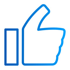 This is the Like icon from the Tools and Construction icon collection with an Outline gradient style