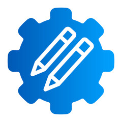 This is the Edit Tools icon from the Tools and Construction icon collection with an solid gradient style
