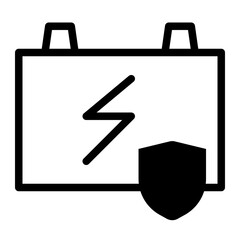 This is the Battery icon from the Tools and Construction icon collection with an mixed style