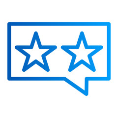 This is the Star Rating icon from the online marketing icon collection with an Outline gradient style