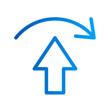 This is the Cursor icon from the online marketing icon collection with an Outline gradient style