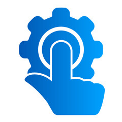 This is the Setting icon from the online marketing icon collection with an solid gradient style