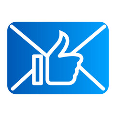 This is the Email icon from the online marketing icon collection with an solid gradient style