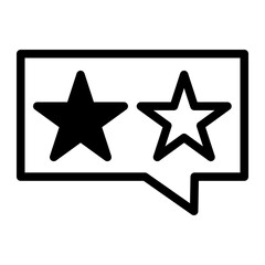 This is the Star Rating icon from the online marketing icon collection with an mixed style
