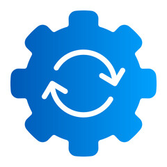 This is the Management icon from the data management icon collection with an solid gradient style