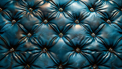 Fototapeta premium Luxurious leather texture on a stylish sofa, vintage elegance in interior design