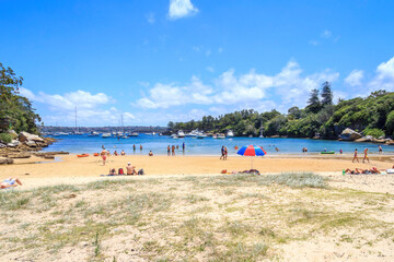 People on Collins Flat beach,