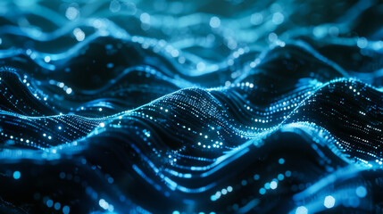 Futuristic Data center. Big Data analytics platform. Quantum processor in the global computer network