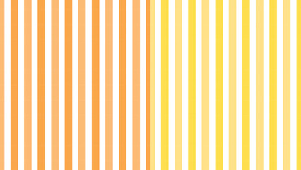 二色使いストライプのシームレスパターン/ペアセット/オレンジ・イエロー - obrazy, fototapety, plakaty