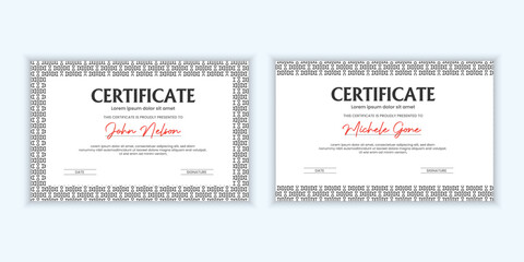 Modern Design Certificate. Certificate template awards diploma background vector modern design simple elegant and luxurious elegant. vector