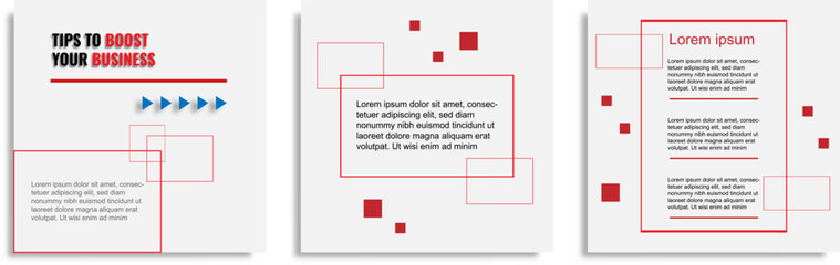 social media template banner blog fashion food sale promotion fully editable vector illustration