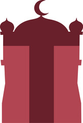 Mosque Silhouette Letter Alphabet T