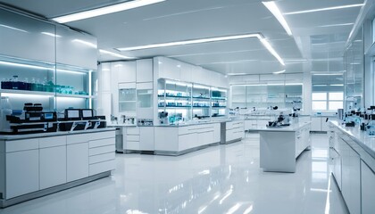 Laboratory setting, workplace interior design - 764437278