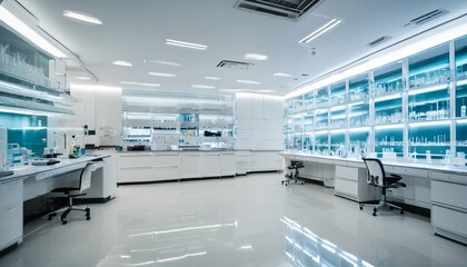 Laboratory setting, workplace interior design - 764437284