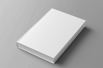 blank white book cover for mockup. isolated background . Generative AI