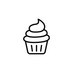 cup cake icon vector